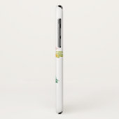 パステル水彩牡丹メタリック銅モノグラム Case-Mate iPhoneケース (裏面/左)