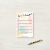 パステル水彩迷彩柄 – 一覧を表示するチェックボックス ポストイット (デスク上)