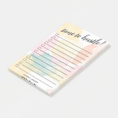 パステル水彩迷彩柄 – 一覧を表示するチェックボックス ポストイット (アングル)