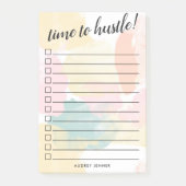 パステル水彩迷彩柄 – 一覧を表示するチェックボックス ポストイット (正面)