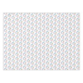 パステル水玉模様ティーポットティーポットパーティーシャワー テーブルクロス (正面(横))