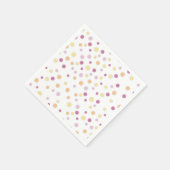 パステル水玉模様紙 スタンダードカクテルナプキン (角)