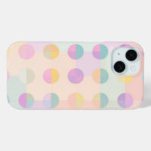 パステル水玉模様電話ケース Case-Mate iPhoneケース (裏面 (横))