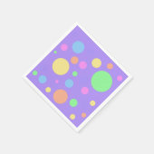 パステル水玉模様 スタンダードカクテルナプキン (角)