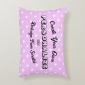 パステル水玉模様 - ピンク アクセントクッション (正面(垂直))