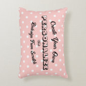 パステル水玉模様 - ピーチ アクセントクッション (正面(垂直))