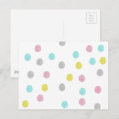 パステル水玉模様 ポストカード (正面/裏面)