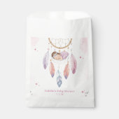 パステル水色ドリームキャッチャー赤ちゃんシャワー フェイバーバッグ (正面)