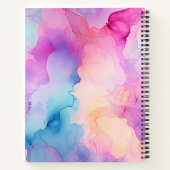 パステル水色合成ノート ノートブック (裏面)