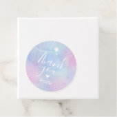 パステル水色名サンキュー誕生日パープル フェイバータグ (インサイチュ)