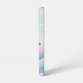 パステル波のイルカ Samsungケース Samsung Galaxyケース (左側面)