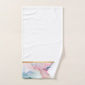 パステル海大理石金ゴールドホワイトバスルーム用タオルセット バスタオルセット (ハンドタオル)