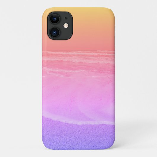 パステル海波ビーチiPhone 11ケース Case-Mate iPhoneケース (裏面)