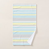 パステル淡い色のカラーズ抽象芸術アートライン バスタオルセット (ハンドタオル)