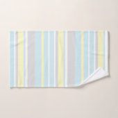 パステル淡い色のカラーズ抽象芸術アートライン バスタオルセット (ハンドタオル)