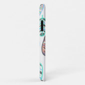 パステル淡い色のカラーターコイズ葉iPhone 11ケース Case-Mate iPhoneケース (裏面/右)