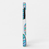 パステル淡い色のカラーターコイズ葉iPhone 11ケース Case-Mate iPhoneケース (裏面/左)