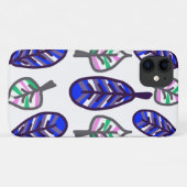 パステル淡い色のカラーパープル葉ズiPhone 11ケース Case-Mate iPhoneケース (裏面(横))