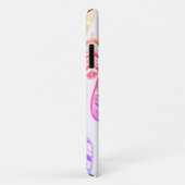 パステル淡い色のカラーピンク葉のiPhone 11ケース Case-Mate iPhoneケース (裏面/右)