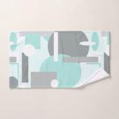 パステル淡い色のカラー抽象芸術アートジオメトリ バスタオルセット (ハンドタオル)