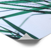 パステル淡い色のグリーングラスリーズ ポスター (角)
