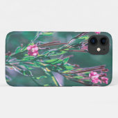 パステル淡い色のグリーンピンク花iPhone 11ケース Case-Mate iPhoneケース (裏面(横))