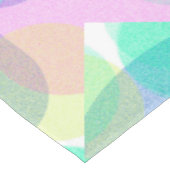 パステル淡い色のターコイズ抽象芸術アートサークル テーブルクロス (アングル)