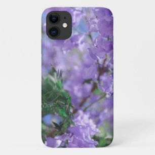 パステル淡い色のパープルジャカランダ花iPhone 11ケース iPhone 11 ケース