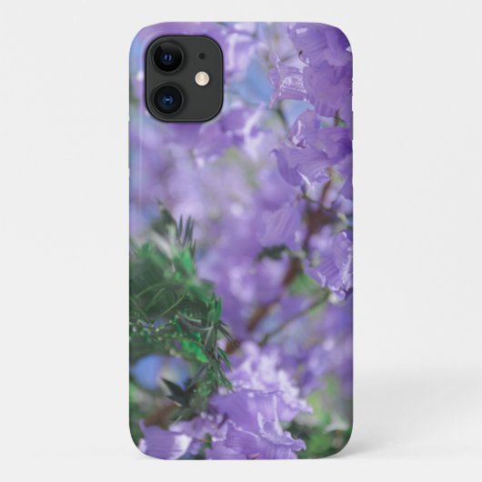 パステル淡い色のパープルジャカランダ花iPhone 11ケース Case-Mate iPhoneケース (裏面)