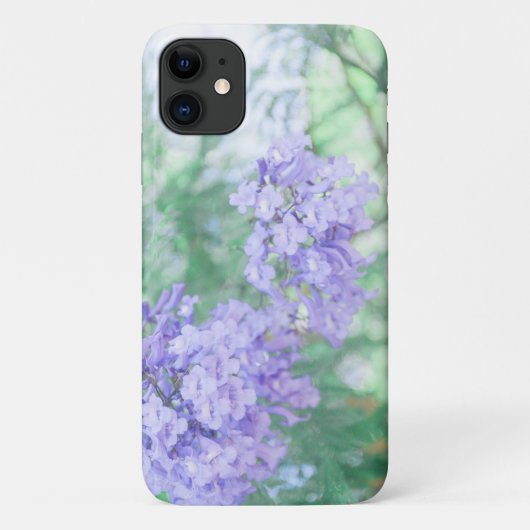 パステル淡い色のパープルジャカランダ花iPhone 11ケース Case-Mate iPhoneケース (裏面)