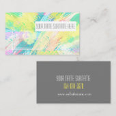 パステル淡い色の抽象芸術アートアールミナメント 名刺 (正面/裏面)