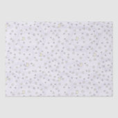 パステル渦巻形のパープルスターズ&モーンズ 薄葉紙 (正面)