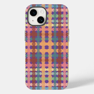 パステル点々のあるプレイドパターン Case-Mate iPhone 14ケース