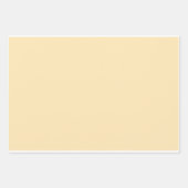 パステル無地のウォームイエロー ラッピングペーパーシート (正面2)