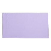 パステル無地の薄紫パープルピラロケース 枕カバー (裏面-左)