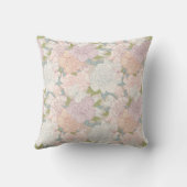 パステル牡丹&バタフライフラワーパターン クッション (裏面)