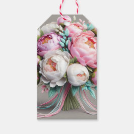 パステル牡丹、Natasha Us ギフトタグ