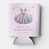 パステル王女のドレス1歳の誕生日 缶クーラー (正面)