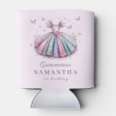パステル王女のドレス1歳の誕生日 缶クーラー (裏面)
