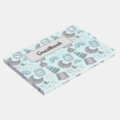 パステル男の赤ちゃんブルーアイテムトイ ゲストブック (コーナー)