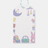 パステル男女兼用ベビーシャワー ギフトタグ (裏面)