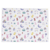 パステル男女兼用ベビーシャワー ラージペーパーバッグ (裏面)