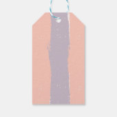 パステル男女兼用ワイルドフラワーベビーシャワー ギフトタグ (裏面)