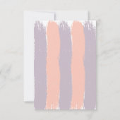 パステル男女兼用ワイルドフラワーベビーシャワー サンキューカード (裏面)