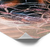 パステル画のハイエナの赤ちゃん ポスター (角)