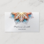 パステル白熱［赤熱］光を放つカラーズマンダラ 名刺 (正面)