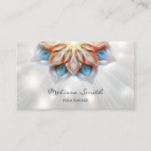 パステル白熱［赤熱］光を放つカラーズマンダラ 名刺 (正面)