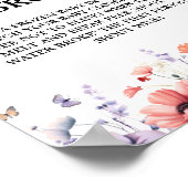 パステル私の水が壊れたベビーベビーシャワーゲームサイン ポスター (角)