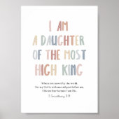 パステル私は最も高い王のプリントの娘 ポスター (正面)