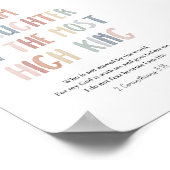 パステル私は最も高い王のプリントの娘 ポスター (角)